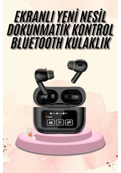Mey İthalat Yeni Nesil Pro Ekranlı Bluetooth Kulaklık 5.0 Bluetooth