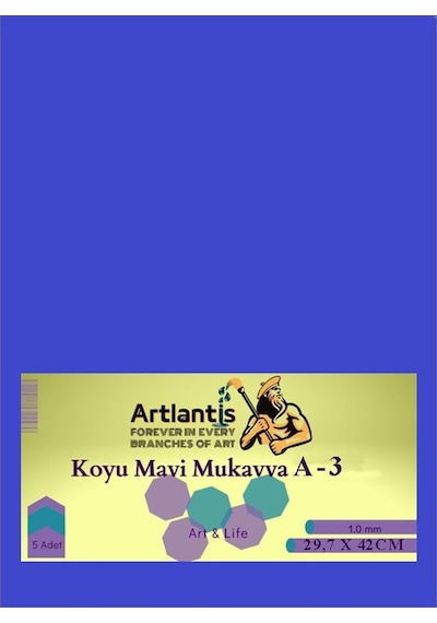 Renkli Mukavva A3 10 Lu 1 Paket 1.0 Mm Sert Renkli Mukavva Kalın Okul Öncesi Anasınıfı Kreş Etkinlik Proje Koyu Mavi