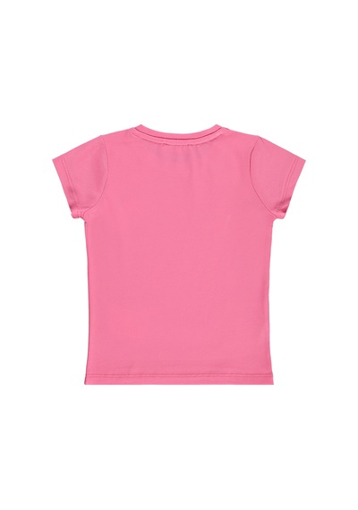 Civil Girls Tropical Baskılı 2-5 Yaş Tişört - Pembe Koyu Pembe