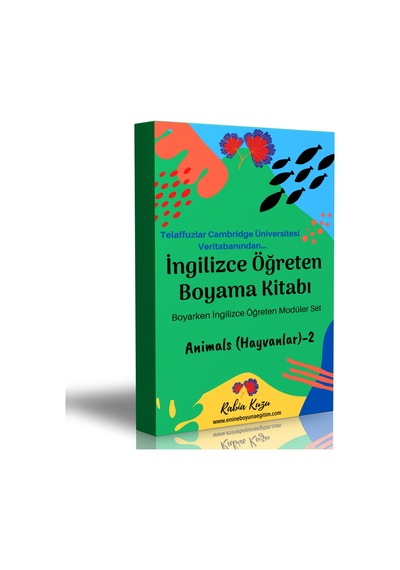 İngilizce Öğreten Boyama Kitabı (Yabani Hayvanlar-2)