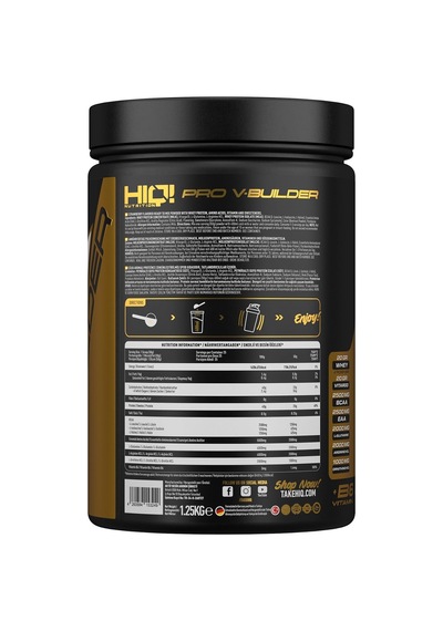 Pro V-builder, 1.25 Kg, Milky Strawberry Flavored Ahududu