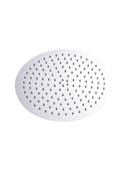T-May Banyo Sardes Oval Ince Tepe Duş Seti Başlığı 25X25 Paslanma Krom