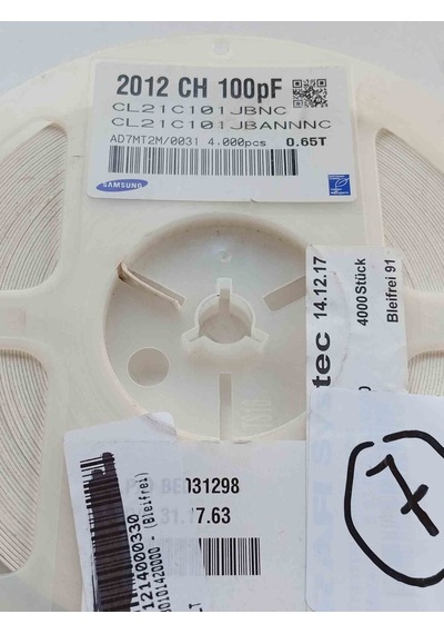 100pf 50v 805 Samsung Uyumlu Direnç 1000 Adet