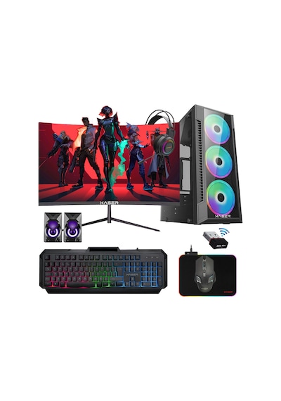 Xaser XSR1184 R5 5500 16 GB 512 GB SSD 4 GB GT740 23.8" Free Dos Masaüstü Oyuncu Bilgisayarı