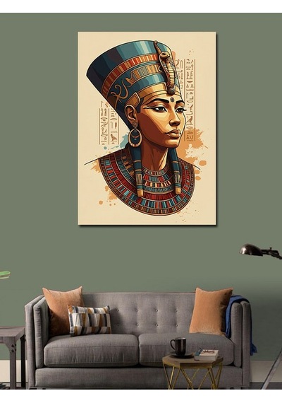 Kanvas Tablo Mısır Kraliçesi Nefertiti 50cmx70cm