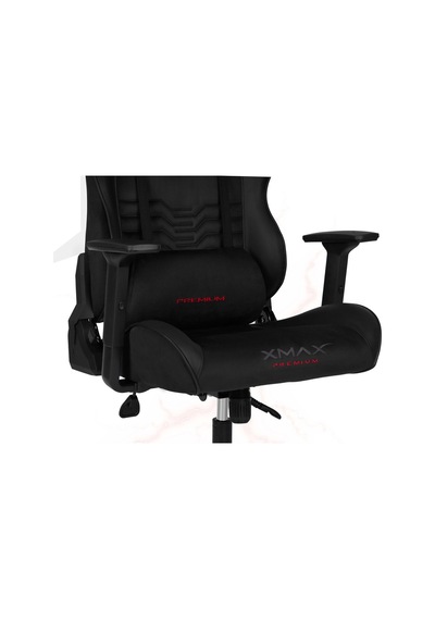 Rio Terletmez Kısmi Derili Kadife Kumaş Kırmızı Siyah Gaming Oyuncu Koltuğu -6 Siyah