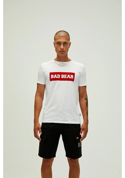 Bad Bear Erkek Tişört Flog T-Shirt-23351 Beyaz