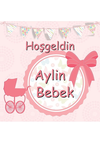 Fiyonklu Doğum Günü Etiketi - 5cm - 100 Adet Folyo Sticker Renkli