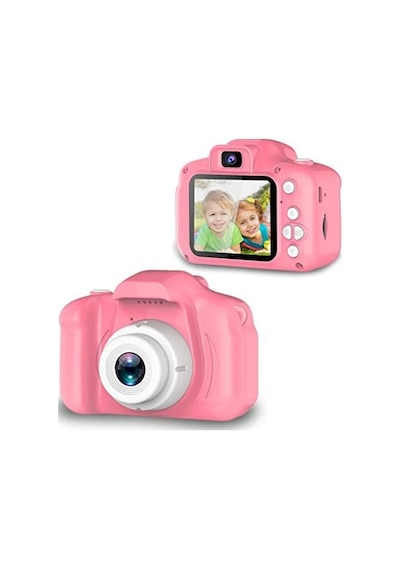 Dijital Renkli Ekran Çocuk Kamerası 1080p Hafıza Kartlı Şarjlı Video Resim Oyun Fotoğraf Makinesi