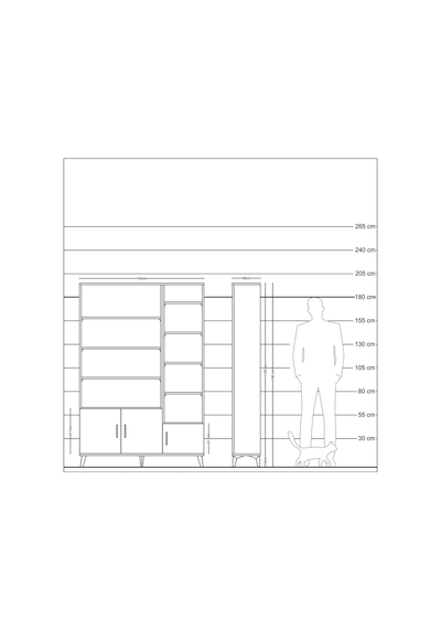 Arges Dolap 10 Raflı 3 Kapaklı 132x30x195 Antrasit-antrasit/antrasit Antrasıt/antrasıt Arges Dolap 10 Raflı 3 Kapaklı 132x30x195 Antrasit-antrasit/antrasit Antrasıt/antrasıt