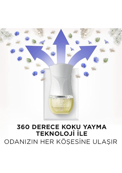 Air Wick Elektrikli Temizliğin Esintisi 1 Cihaz + 1 Koku + Yedek Şişe Bahar Çiçekleri