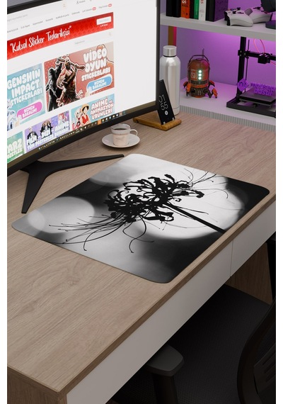 Higanbana Kaymaz Dikişli Kauçuk Oyuncu Mousepad V4 - 48x40 Xl Gaming Mouse Pad Fare Altlığı