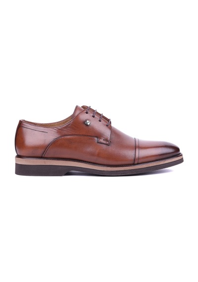 Fosco - Hakiki Deri Taba Rengi Erkek Klasik Ayakkabı - 3103-1496 Taba