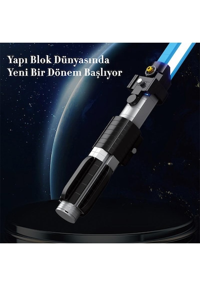 Reobrix 99010 Işın Kılıcı Mavi Yaratıcı Yapı Blok Seti Building Blocks Lightsaber - 629 Parça