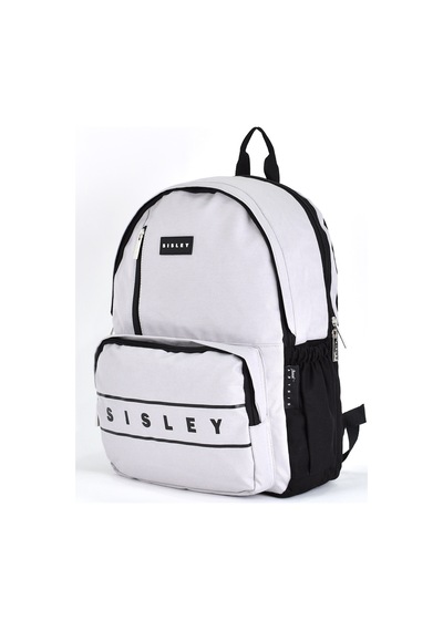 Sisley Okul Sırt Çantası Unisex Çok Gözlü Günlük Seyahat Sırt Çantası Gri 12920