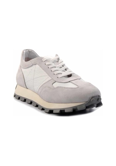 Bambi Beyaz Beyaz Leather Erkek Sneaker E01585731902 Beyaz