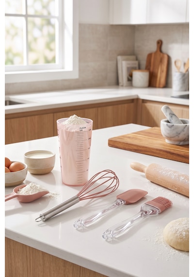 Crick Crack Harmony Pastacılık Seti 4 Parça Pembe