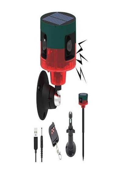 Powermaster Pm-26946 Dc 5v Solar Güneş Enerjili Sesli Hayvan Kovucu Alarm Cihazı