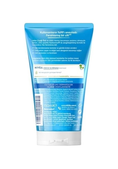 Yüz Temizleme Jeli Canlandırıcı, Aloe + Hyaluronik Asit 150 Ml