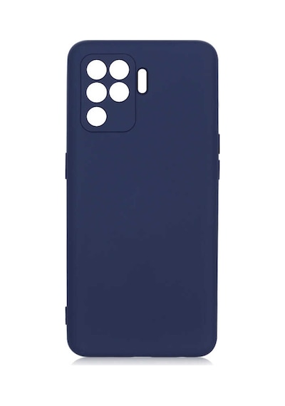Noktaks - Oppo Reno 5 Lite Uyumlu - Kılıf İçi Kadife Koruyucu Mara Lansman Kapak - Lacivert