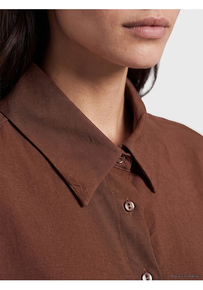 Lcw Vision Kahverengi Modal Karışımlı Kadın Gömlek