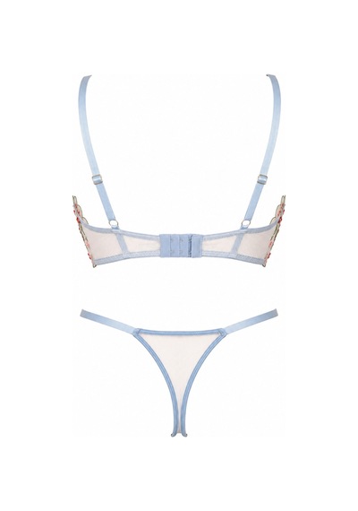 Capella By P Flora Çiçekli Mavi Desteksiz Bralet Takım Mavi - 909099802 Mavi