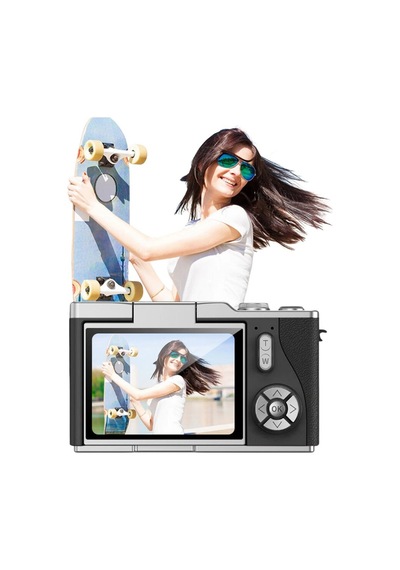 Kompakt 4k Dijital Kamera 48 Mp Sensör 8x Zoom Flip Ekran Vlog Ve Selfie Uyumlu - Hpsbyı1212-4893 Renkli