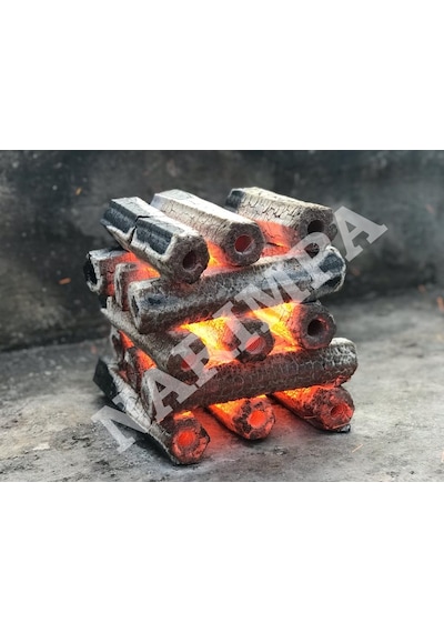 Meşe Briket Mangal Kömürü 4Saat Yanma 10Kg