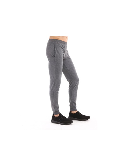 Raru Erkek Ribanalı Sweat Pantolon ZANG GRİ MELANJ Gri Melanj