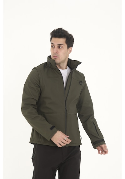 Camp Scoutland Camp460 Outdoor Tactical Softshell Su & Rüzgara Dayanıklı Erkek Taktik Yelek & Mont Haki