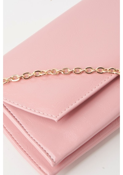 Vivaq Kadın Pudra Zarf Tasarım 2 Bölmeli Mini Zincir Askılı Çıt Çıt Kapama Clutch Ve El Çantası