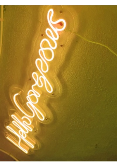 Hello Gorgeous Neon Tabela Yazı Neon Led Dekoratif Duvar Aydınla (528859403)