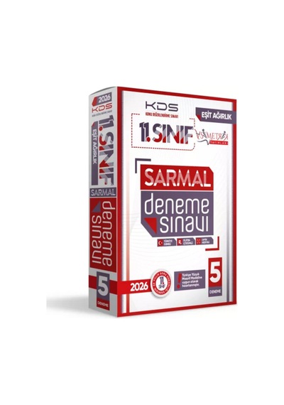 2026 11.Sınıf KDS EŞİT AĞIRLIK TM SARMAL Deneme Paketi 5li Türkiye Geneli D.Çözümlü Asimetrik Yayın