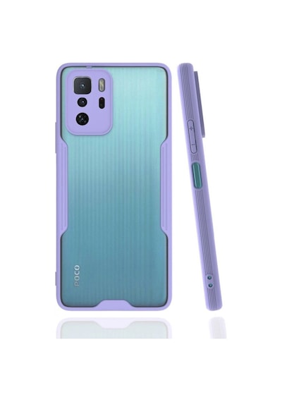 Tedar Xiaomi Poco X3 Gt Kılıf Platin Silikon - Lila Najmaddin standart