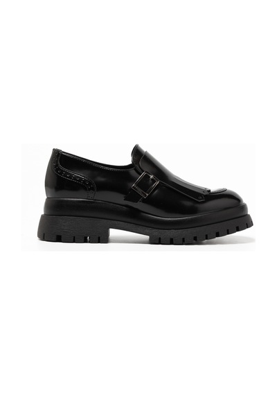 Pelle Nero Oxford Klasik Kadın 2p5778dm Donna Serena 5778dm Oxf Ro Ne/abr Pel Ne Siyah