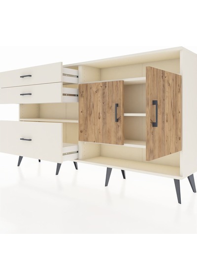 Arges Konsol 4 Raflı 3 Çekmeceli 2 Kapaklı 176x30x99 Aytaşı-çam/a Aytaşı-çam/aytaşı Arges Konsol 4 Raflı 3 Çekmeceli 2 Kapaklı 176x30x99 Aytaşı-çam/a Aytaşı-çam/aytaşı