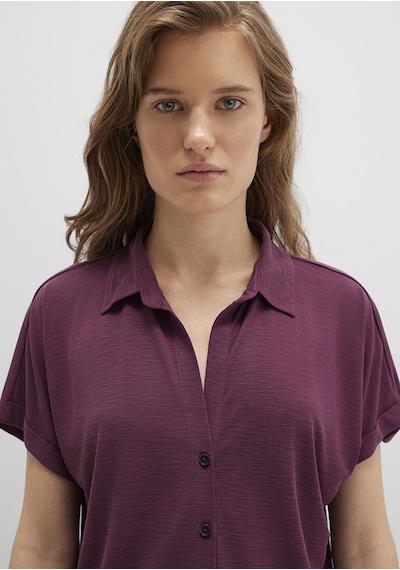 Mavi - Lux Touch Tencel Tm Mor Modal Gömlek 168081-70664 Mor