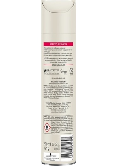 Taft Saç Spreyi Keratin Ultra Güçlü 4 250ml