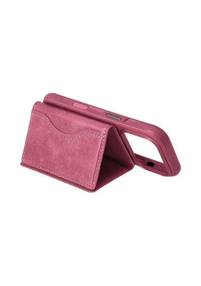 Eco Port 2824362 Joko Tema Magsafe Deri Kartlık - Pembe Çok Renkli