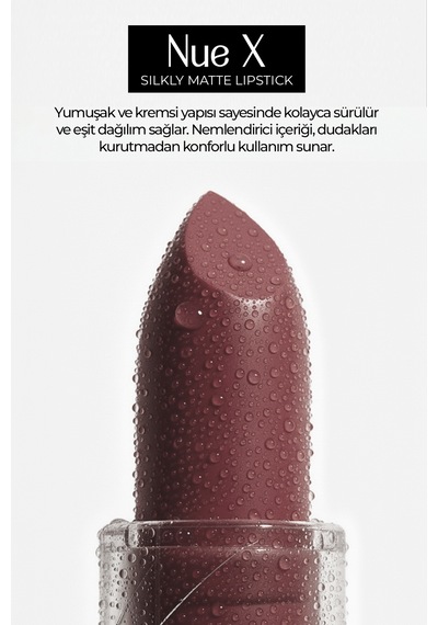 Nue X Silkly Matte Lipstick Plum Brown 05 0