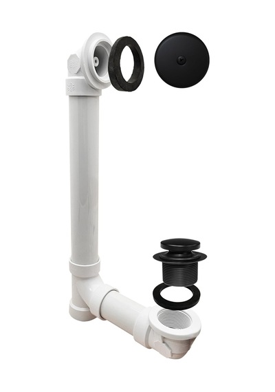 Westbrass D49321 62 Pvc Tek Delikli Dirsekli Banyo Atığı 12 Izgara
