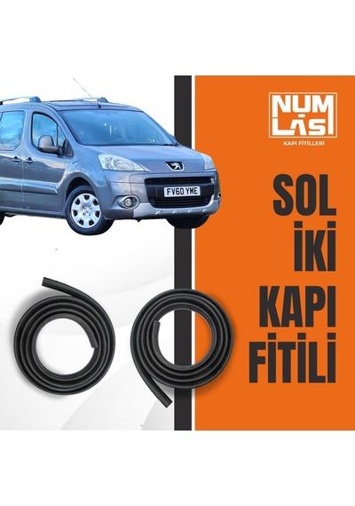 Peugeot Partner Tepee 2009-2018 Sol Ön Ve Arka Kapı Fitili-a Kalite-numlas-nm4524