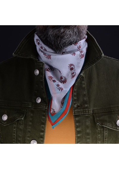 Yeşil Baykuş Kare Bandana
