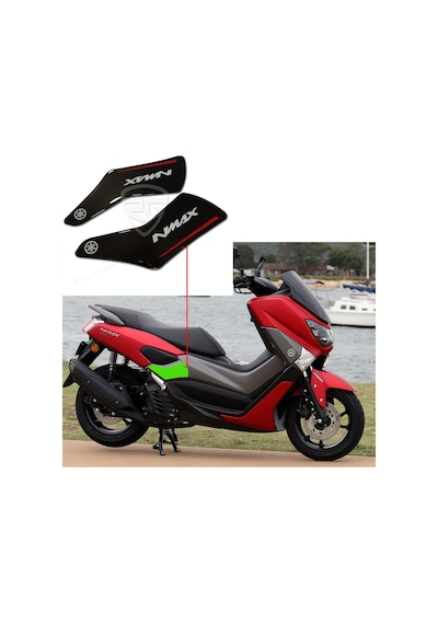 Yamaha Nmax Basamak Koruyucu Pad Kırmızı Siyah N11.54214