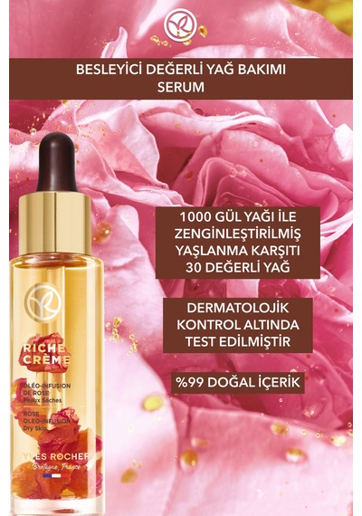 Yves Rocher Serum - Besleyici Yaşlanma Karşıtı Değerli Yağ Bakımı / Riche Crème-30 Ml-26329