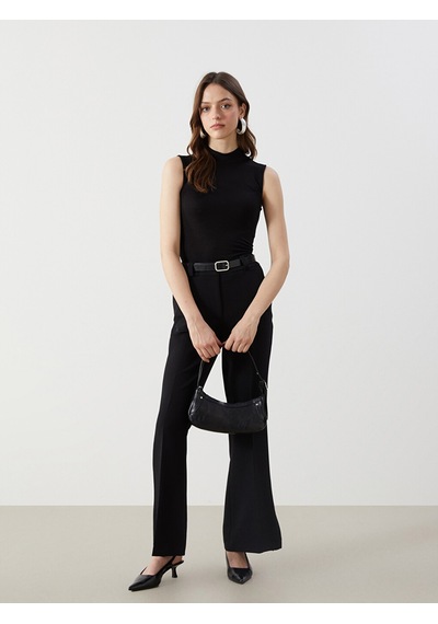 Lcw Modest Siyah Dik Yaka Kadın Body