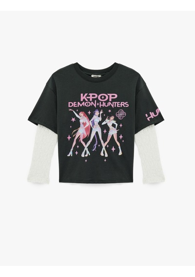 Koton Lisanslı Kpop Demon Hunters İblis Avcıları Baskılı Pamuklu Bisiklet Yaka Uzun Kollu Tişört Antrasit 7wkg10302ak Koton Lisanslı Kpop Demon Hunters İblis Avcıları Baskılı Pamuklu Bisiklet Yaka Uzun Kollu Tişört Antrasit 7wkg10302ak