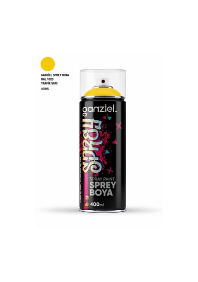 Ganziel Sprey Boya Ral 1023 Trafik Sarı Sprey Boya - 400 Ml