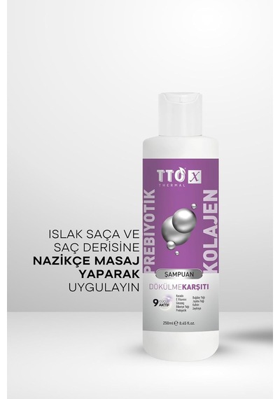X Prebiyotik & Kolajen Dökülme Karşıtı Şampuan 250ml Cocamidopropyl,betaine,glycerin