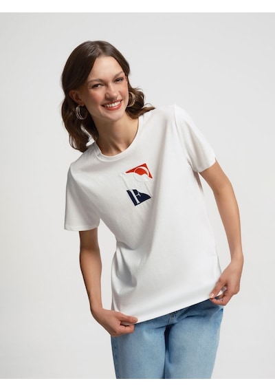 Loft Regular Fit Kadın Tshirt K.kol Lf2033728 Q1.v1 Beyaz